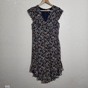 Aqua Bloomingdales Floral Cottagecore Dress